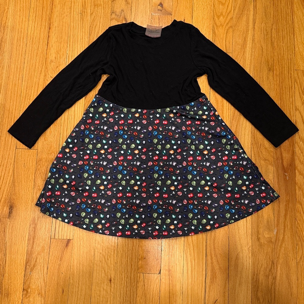 Terez Kids Black and Multicolor Dress Size 5